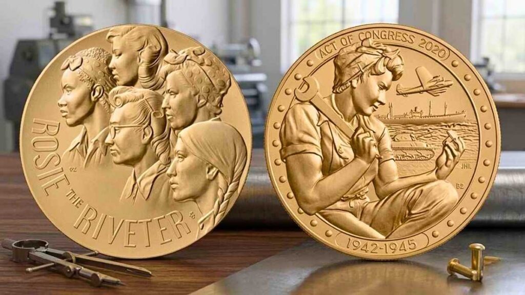 United States Mint Releases Rosie the Riveter Bronze Medals