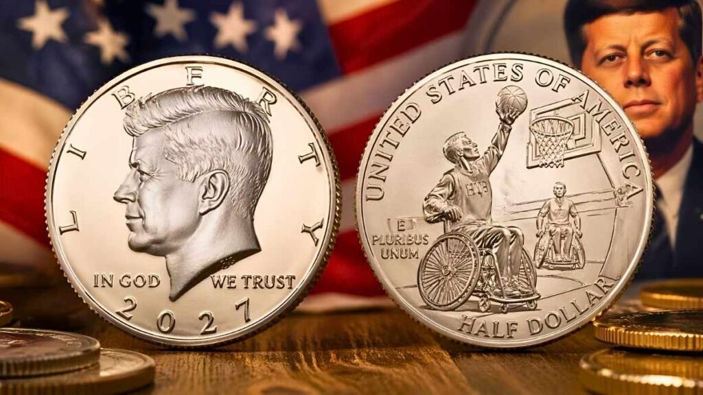 US Mint Unveils 2027 Half Dollar Featuring Kennedy and Paralympic Basketball Theme