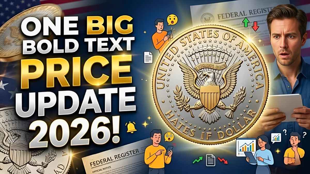 U.S. Mint Adjusts Coin Prices in New Federal Register Notice